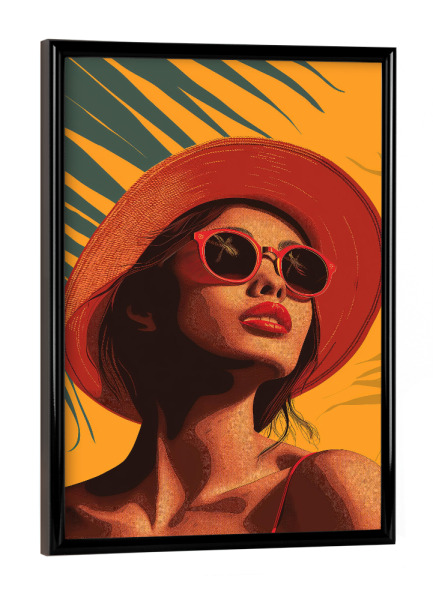 Poster mit schwarzem Rahmen "Summer Girl" artboxONE - Abstrakt