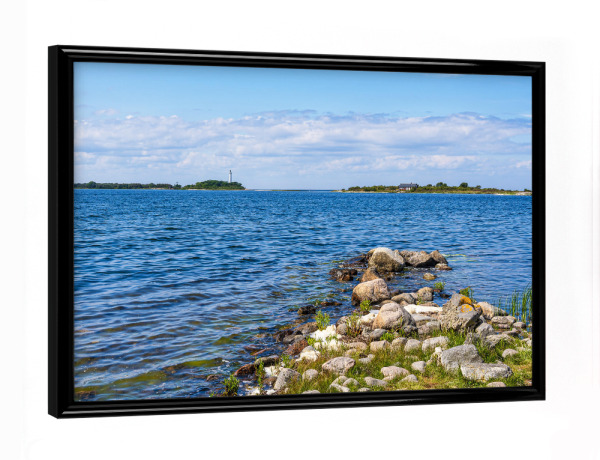 Poster mit schwarzem Rahmen "Leuchtturm Långe Erik" artboxONE - Natur,Reise,Architektur,Reise / Strand und Meer,Reise / Länder