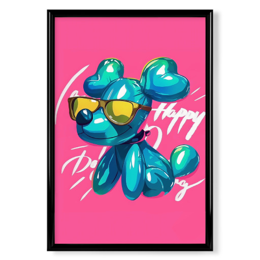 Pop Art Luftballon Hund