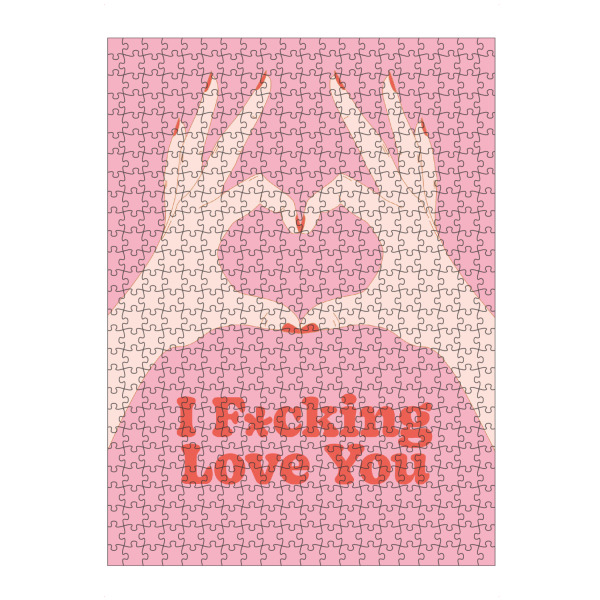Puzzle Ravensburger "I F Love You" artboxONE - Abstrakt,Liebe