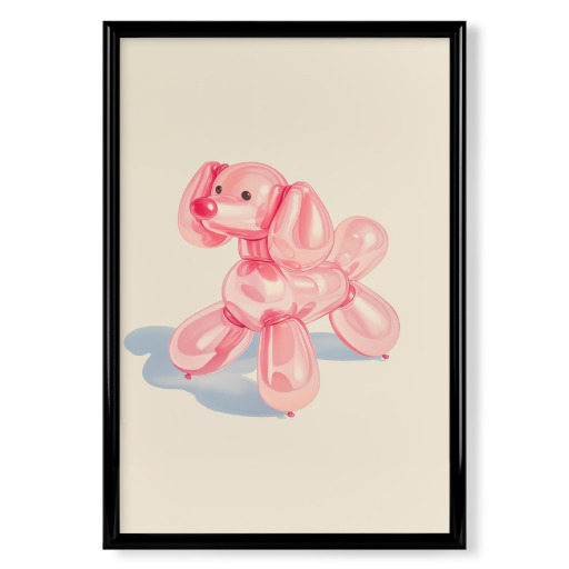 Pink balloon dog