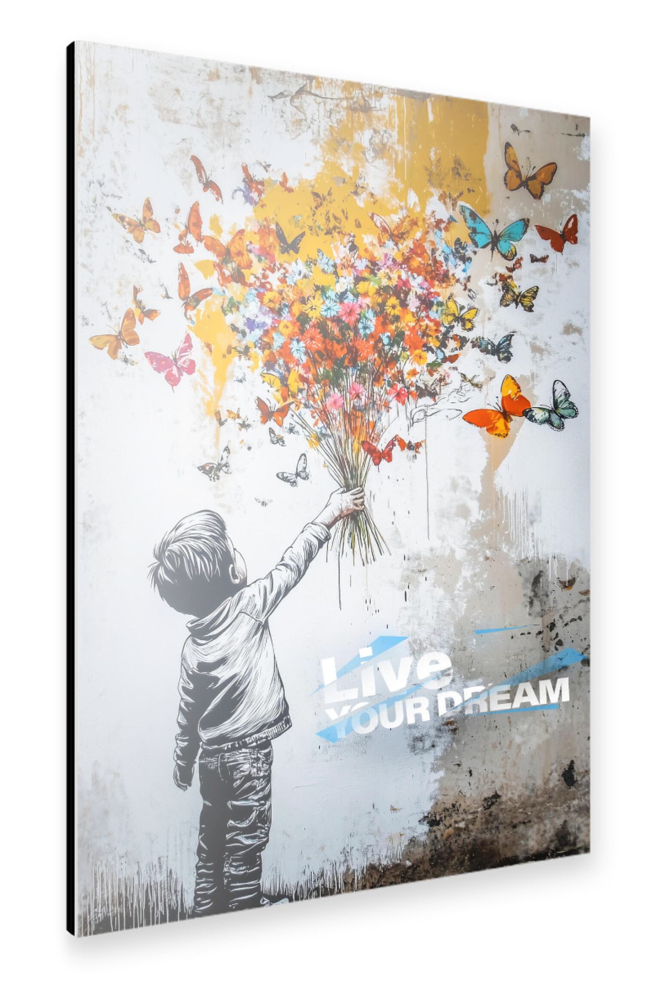 Alu-Dibond "Lebe Deinen Traum" 75x50 cm artboxONE
