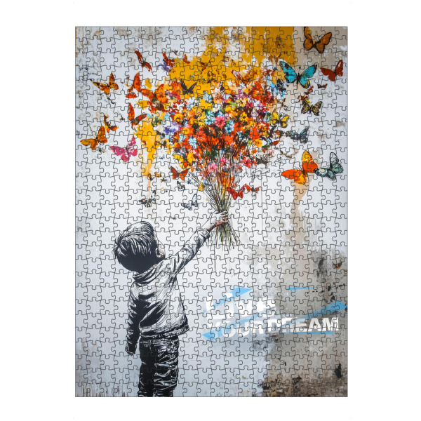 Puzzle Ravensburger "Lebe Deinen Traum" artboxONE - Abstrakt,Menschen,Streetart