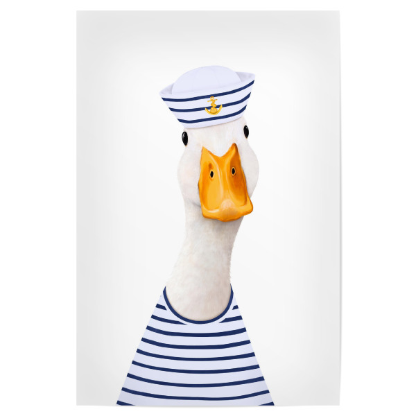 Poster "Sea Ente" artboxONE - Natur,Für Kinder,Tiere,Für Papa,Lustig