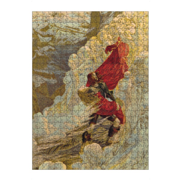 Puzzle Ravensburger "Vincent d'Indy's Fervaal" artboxONE - Natur,Menschen,Männer - Carlos,Schwabe,Malerei,Gemälde,Kunst,Natur,Berge,Männer