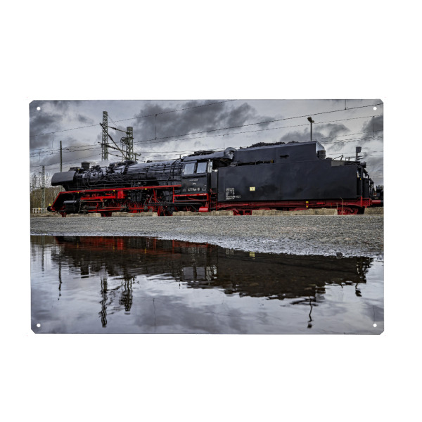 Holzbild "Historische Dampflok" artboxONE - Reise,Automobile - Zug,Eisenbahn,Lok,Dampflok