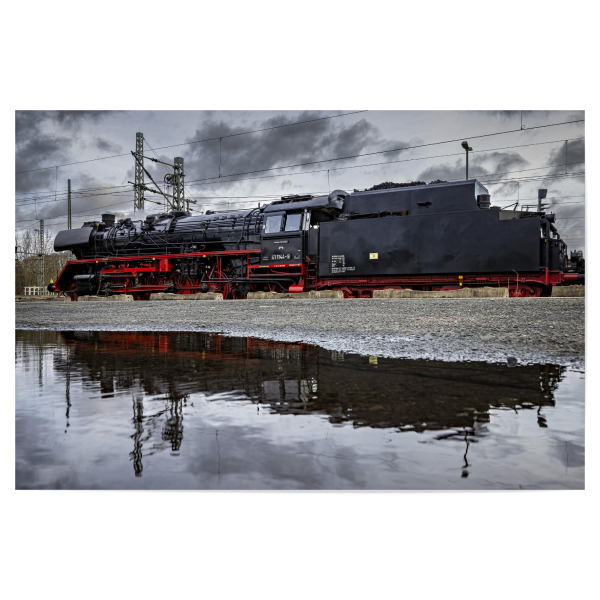 Poster 30x20 cm "Historische Dampflok" artboxONE - Reise,Automobile - Zug,Eisenbahn,Lok,Dampflok