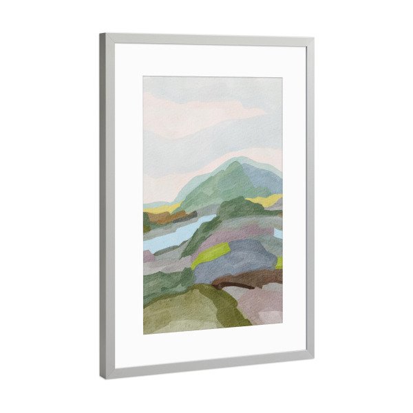 Poster mit Rahmen Silber "Graubünden switzerland" artboxONE - Natur,Reise,Abstrakt