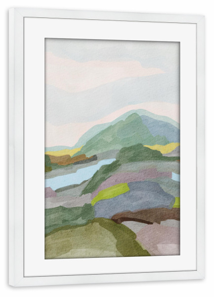 Poster mit Rahmen weiß "Graubünden switzerland" artboxONE - Natur,Reise,Abstrakt