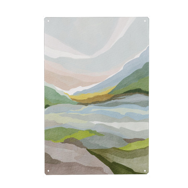 Metall Poster "Soft tone abstract art" artboxONE - Natur,Reise,Abstrakt