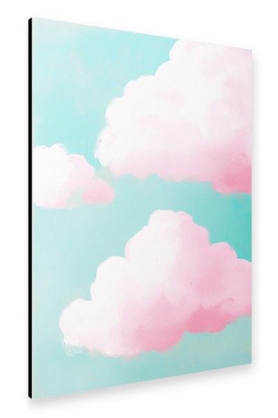 Alu-Dibond "Traumhafte rosa Wolken" 75x50 cm artboxONE