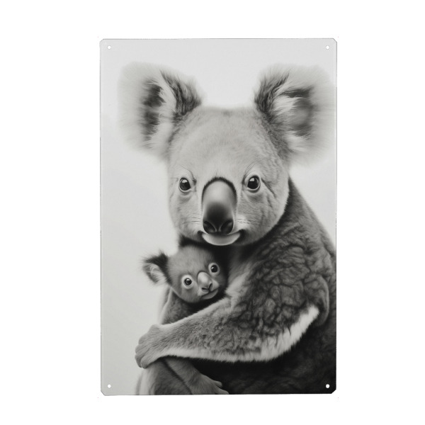 Holzbild "Niedliche Koala Umarmung" artboxONE - Für Kinder,Tiere,Liebe