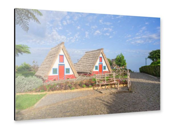 Alu-Dibond "Traditionelle Häuser in Santana" 30x20 cm artboxONE