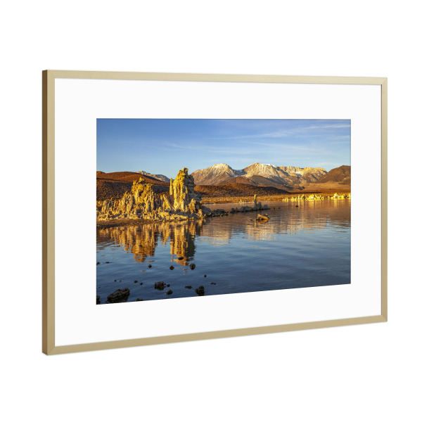 Poster mit Rahmen Gold "Mono Lake USA" artboxONE - Natur,Reise