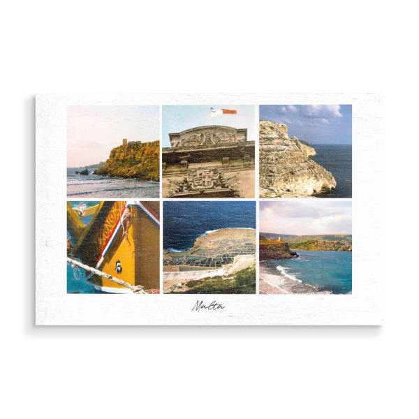 Holzbild "Malta Collage" artboxONE - Reise,Reise / Strand und Meer,Reise / Länder