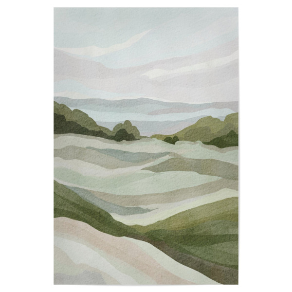 Poster 30x20 cm "Green view landscape" artboxONE - Natur,Reise,Abstrakt