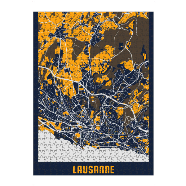 Puzzle Ravensburger "Lausanne CityMap" artboxONE - Städte / Weitere,Kartografie