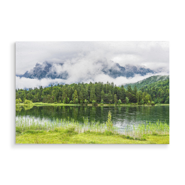 Holzbild "Blick über den Lautersee" artboxONE - Natur,Reise