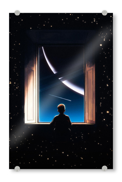 Acrylglasbild "Kosmisches Wunder" artboxONE - Für Kinder,Menschen,Fiktion,Galaxy