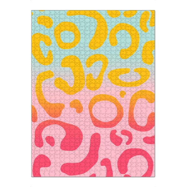 Puzzle Ravensburger "Leopard Festival" artboxONE - Tiere,Abstrakt,Festivals