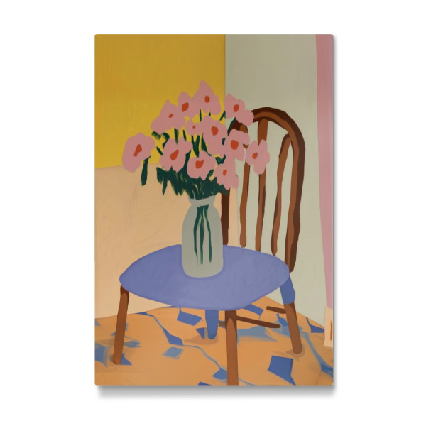 Galerie-Print "Blumenvase auf dem Stuhl" 30x20 cm artboxONE