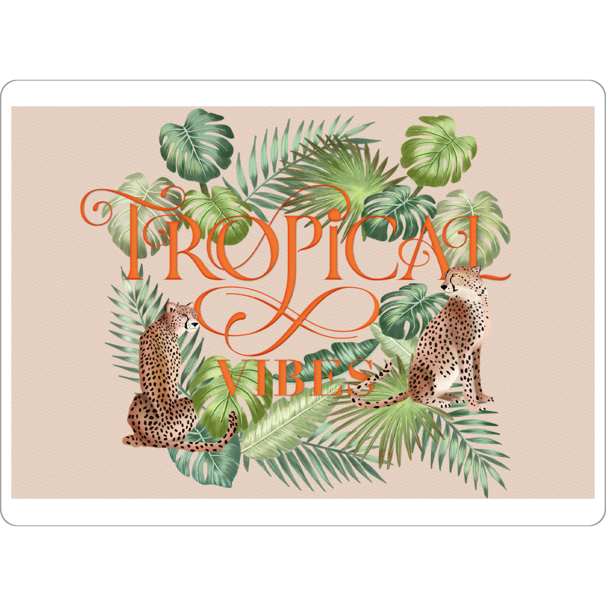 Tischset "Dschungel mit Geparden" artboxONE - Typografie,Natur,Tiere