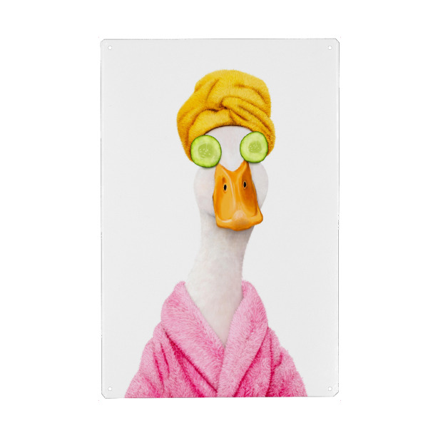 Holzbild "Bathente" artboxONE - Tiere,Comic,Fashion,Für Mama,Lustig