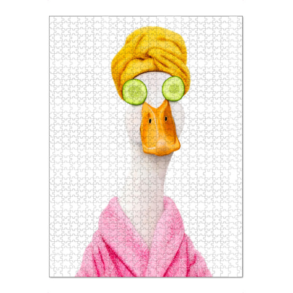 Puzzle Ravensburger "Bathente" artboxONE - Tiere,Comic,Fashion,Für Mama,Lustig