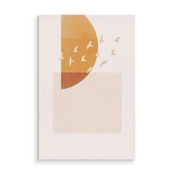Holzbild "Flüstern des Sonnenuntergangs" artboxONE - Natur,Tiere,Geometrie