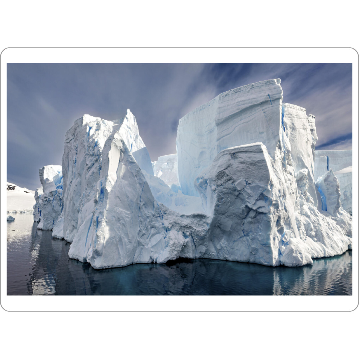 Tischset "Das ewige Eis" artboxONE - Natur,Reise - Antarktis,Südpol,Eis,Eisberg,Südpolarmeer,Klimaerwärmung,Packeis,Arktis,Gletscher