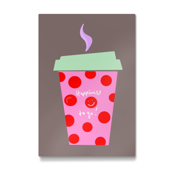 Galerie-Print "Happiness to go !" 30x20 cm artboxONE