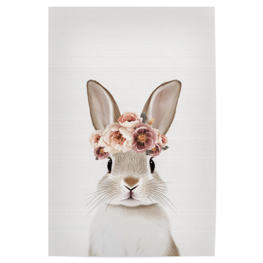 Flower wreath rabbit