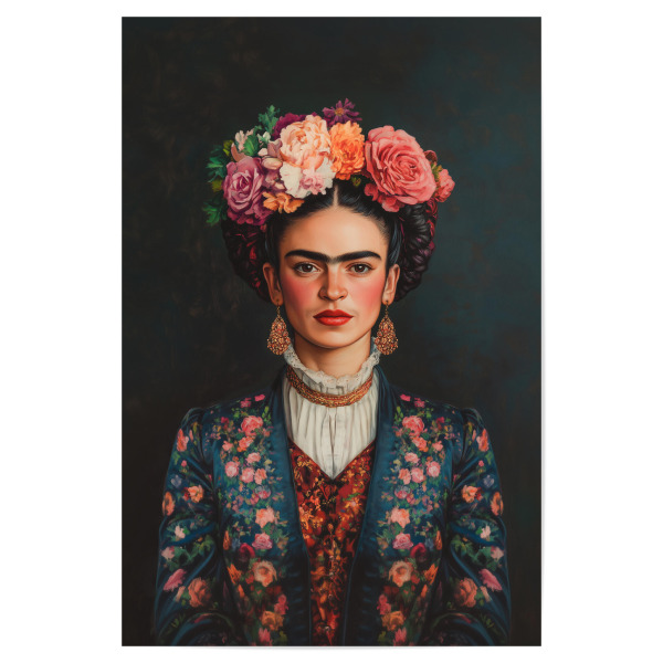 Poster "Frida Mexikanische Eleganz" artboxONE - Floral,Menschen,Fashion