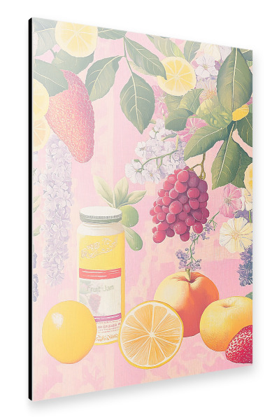 Alu-Dibond "Marmelade mit Sommer Früchten" 30x20 cm artboxONE