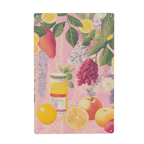 Metall Poster "Marmelade mit Sommer Früchten" artboxONE - Natur,Floral,Essen & Trinken / Obst & Gemüse