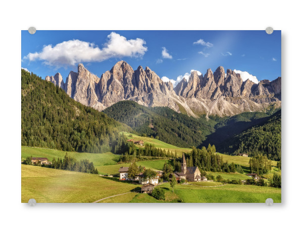 Acrylglasbild "Sommer in Südtirol" artboxONE - Natur,Reise / Länder