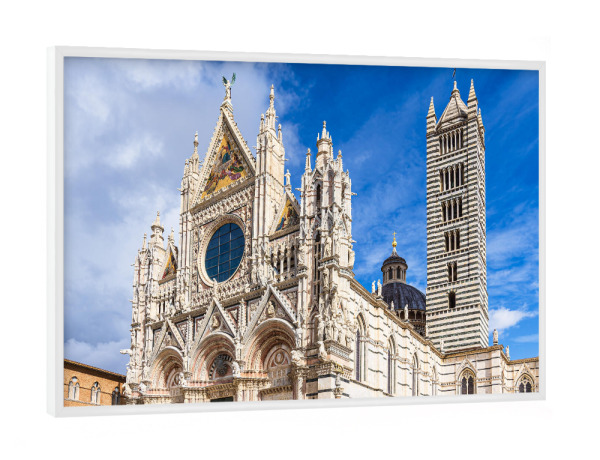Poster mit weißem Rahmen "Siena Kathedrale" artboxONE - Städte,Reise,Architektur,Reise / Länder