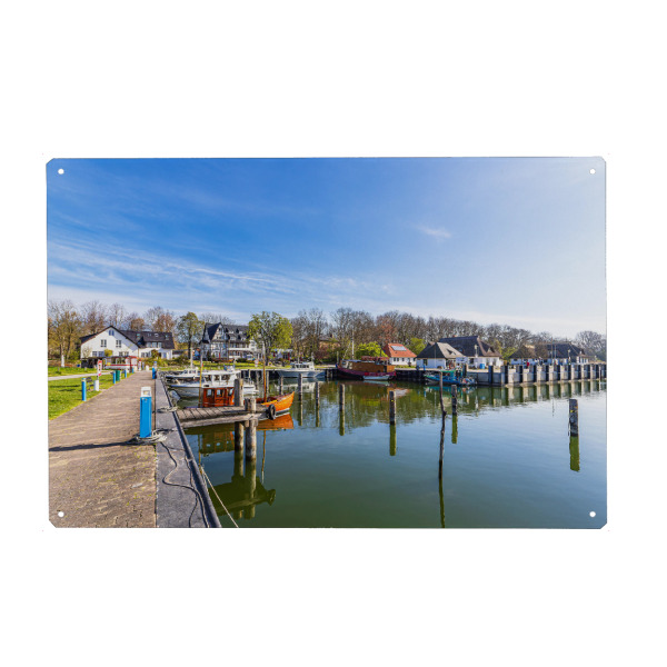 Metall Poster "Am Hafen von Kloster" artboxONE - Natur,Reise,Architektur,Reise / Strand und Meer
