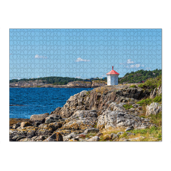 Puzzle Ravensburger "Merdø mit Leuchtfeuer" artboxONE - Natur,Reise,Architektur,Reise / Strand und Meer,Reise / Länder