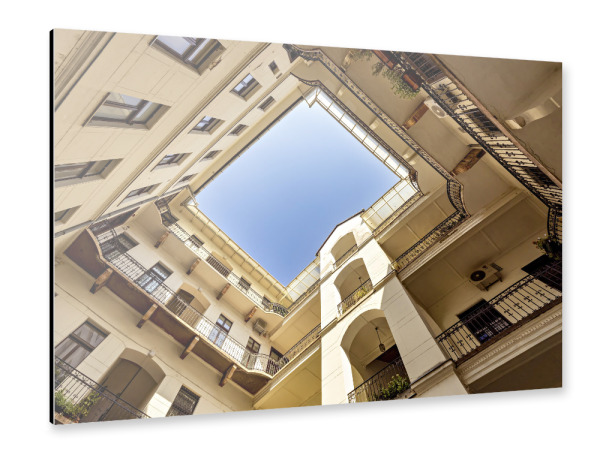 Alu-Dibond "Historischer Innenhof" 30x20 cm artboxONE