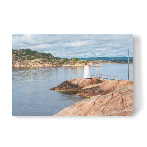 Leinwandbild "Kapelløyamit Leuchtfeuer" artboxONE - Natur,Reise,Architektur,Reise / Strand und Meer,Reise / Länder