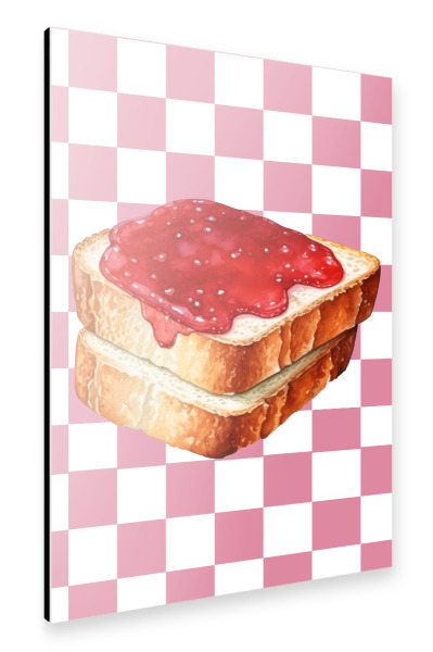 Alu-Dibond "Stack of three slices of toast" 75x50 cm artboxONE