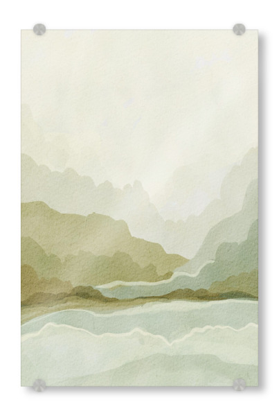 Acrylglasbild "Dreamy monochrome landscape" artboxONE - Natur,Reise,Abstrakt