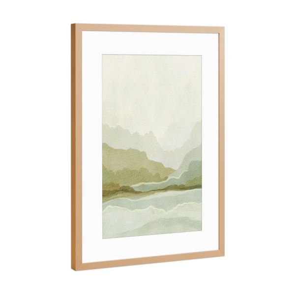 Poster mit Rahmen Kupfer "Dreamy monochrome landscape" artboxONE - Natur,Reise,Abstrakt