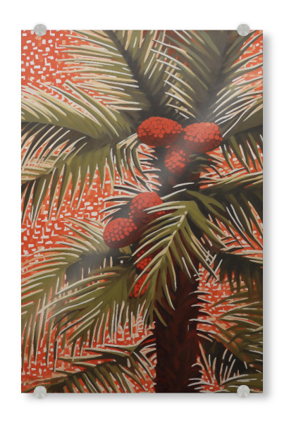 Acrylglasbild "Palmengarten mit Kokosnuss" artboxONE - Natur,Floral,Abstrakt