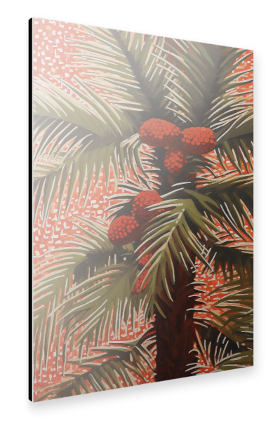 Alu-Dibond "Palmengarten mit Kokosnuss" 75x50 cm artboxONE