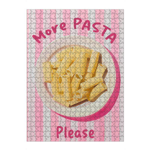 Puzzle Ravensburger "Gute Laune Pasta Teller" artboxONE - Typografie,Reise / Strand und Meer,Liebe