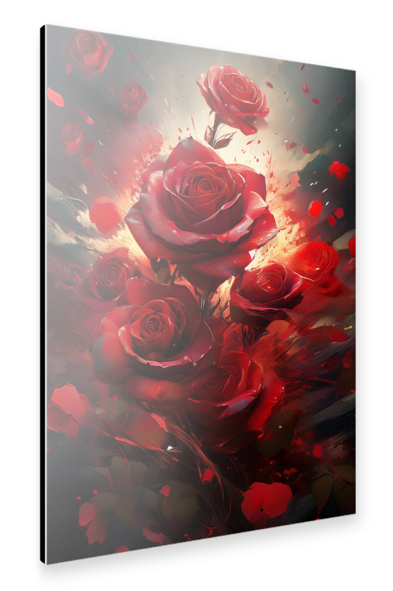 Alu-Dibond "Explodierende Rosen" 75x50 cm artboxONE