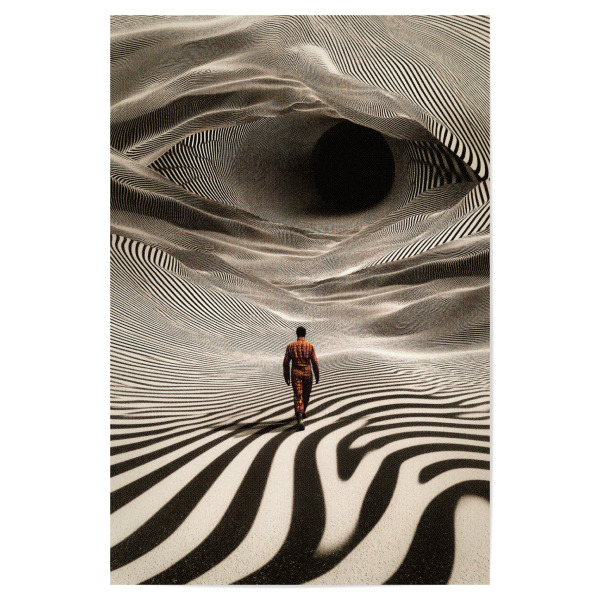 Poster 30x20 cm "OP -Kunstreise" artboxONE - Reise,Abstrakt,Geometrie,Lustig