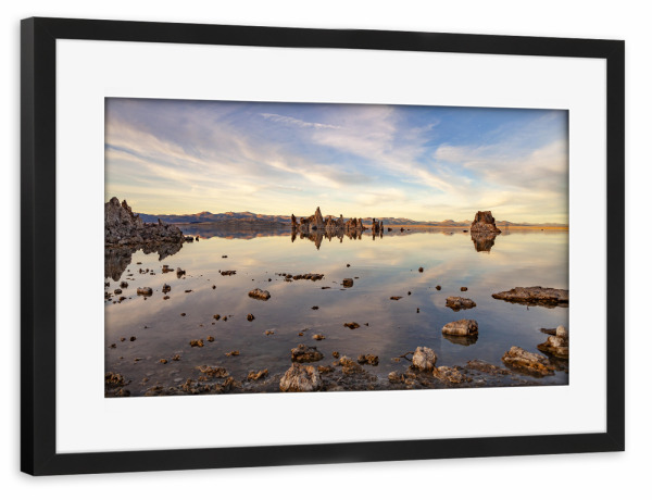 Poster mit Rahmen schwarz "Mono Lake Kalifornien" artboxONE - Natur,Reise